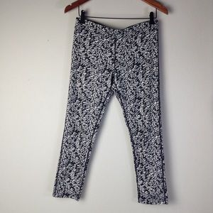 Nike Dri-Fit Crop Leggins black/white Size Medium